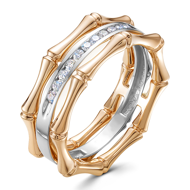 Кольцо, золото, бриллиант, 4097-110